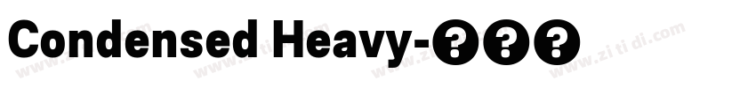 Condensed Heavy字体转换